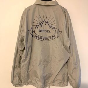 Vintage Grey Diesel Coat (Oversized)